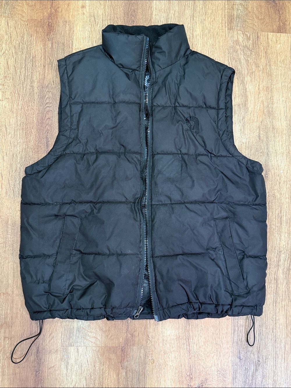 Akademiks Black Quilted goose down Puffer Vest